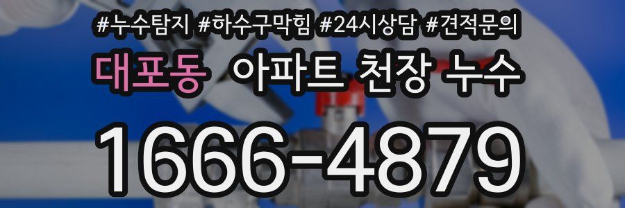 대포동 아파트 천장 누수
