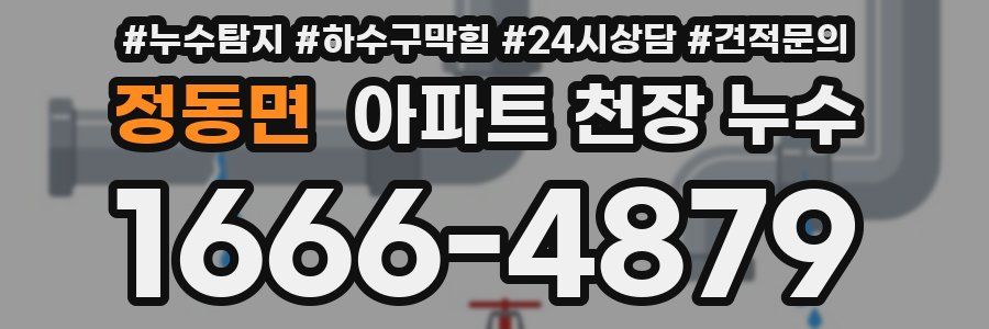 정동면 아파트 천장 누수