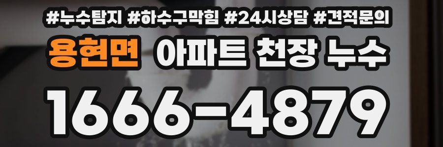 용현면 아파트 천장 누수