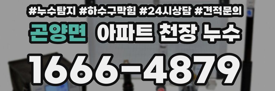 곤양면 아파트 천장 누수