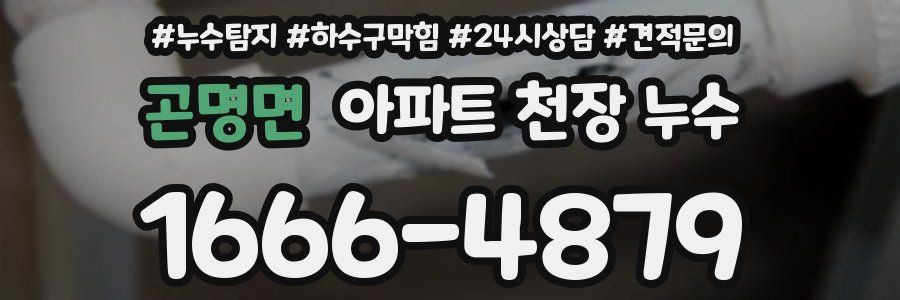 곤명면 아파트 천장 누수