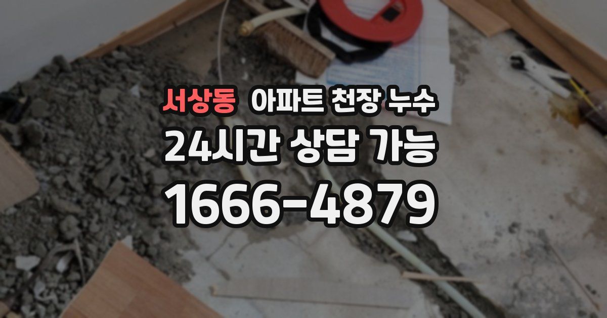 서상동 아파트 천장 누수