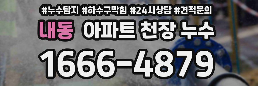 내동 아파트 천장 누수