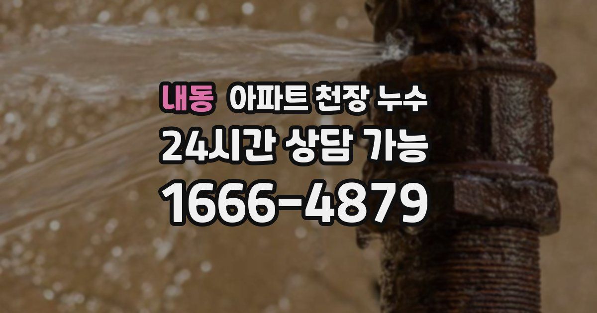 내동 아파트 천장 누수