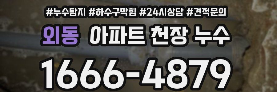 외동 아파트 천장 누수