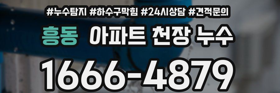 흥동 아파트 천장 누수