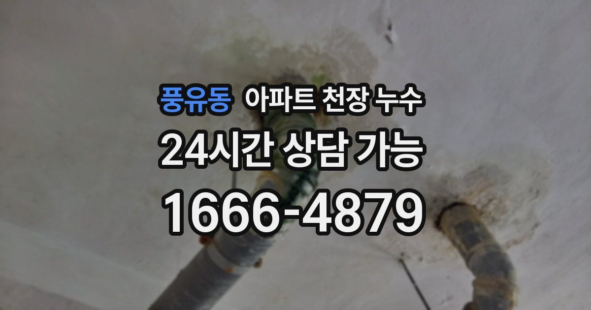 풍유동 아파트 천장 누수