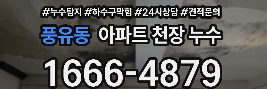 풍유동 아파트 천장 누수