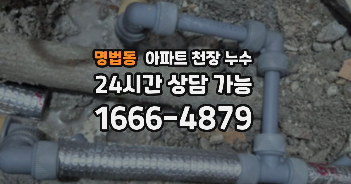 명법동 아파트 천장 누수
