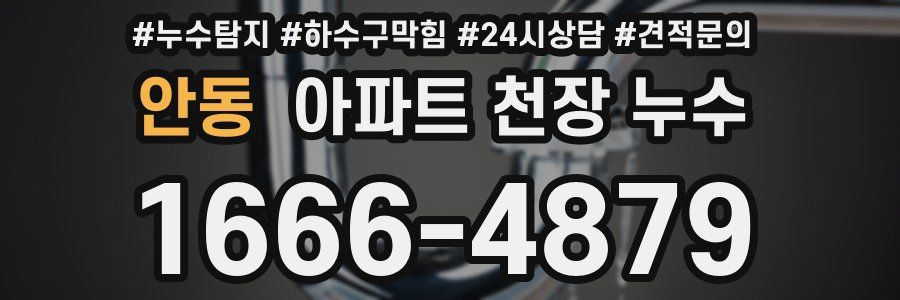 안동 아파트 천장 누수