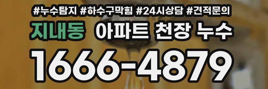 지내동 아파트 천장 누수