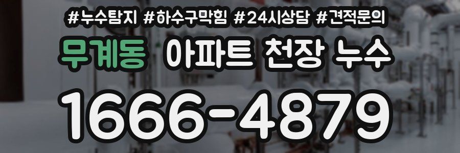 무계동 아파트 천장 누수