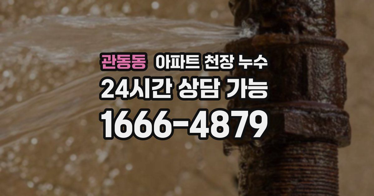 관동동 아파트 천장 누수