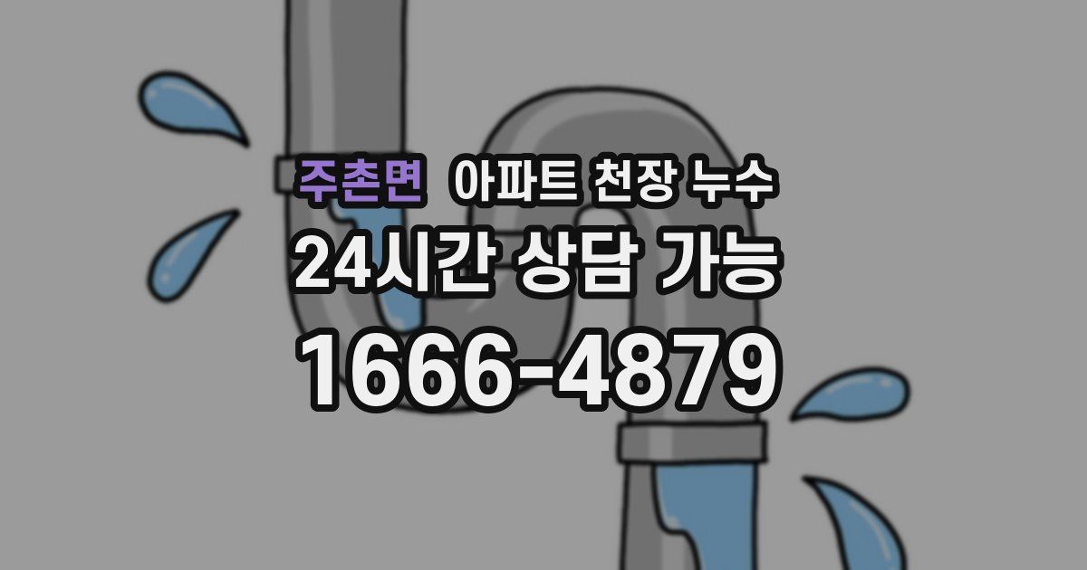 주촌면 아파트 천장 누수