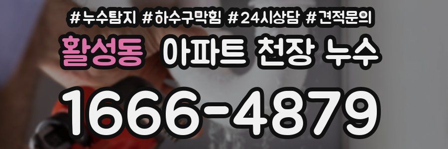 활성동 아파트 천장 누수