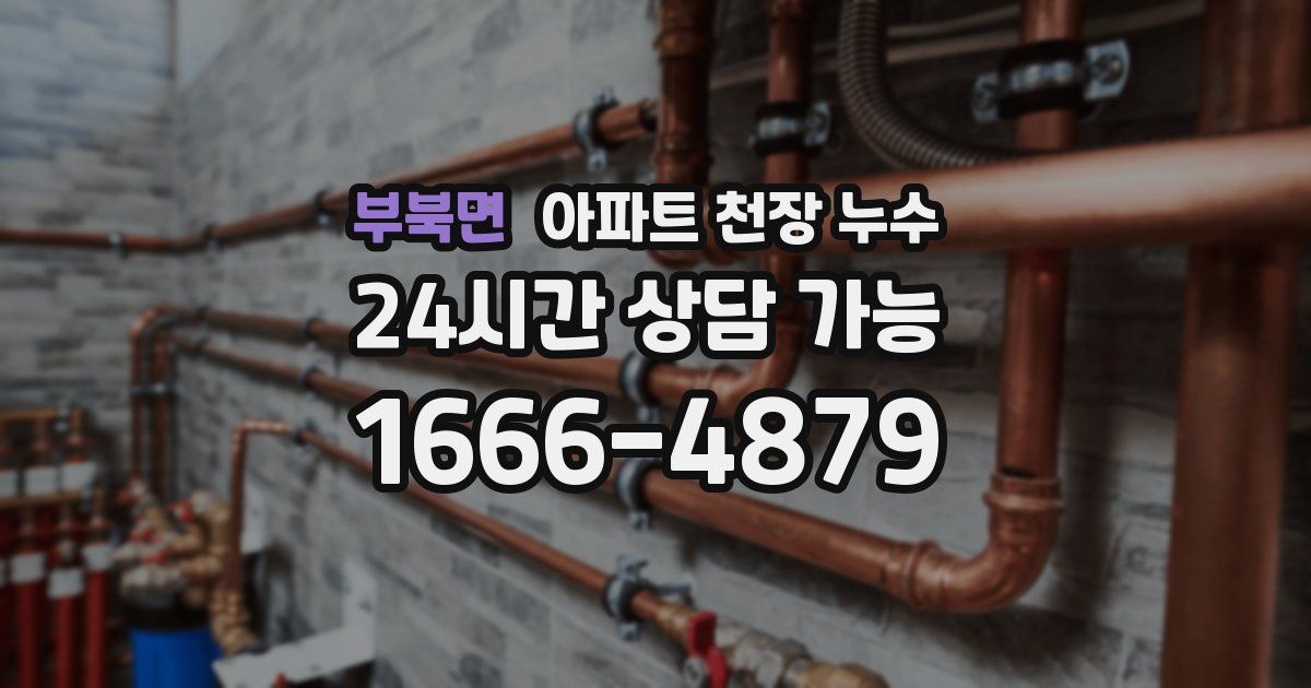 부북면 아파트 천장 누수