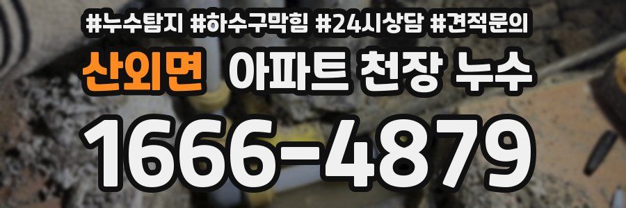 산외면 아파트 천장 누수