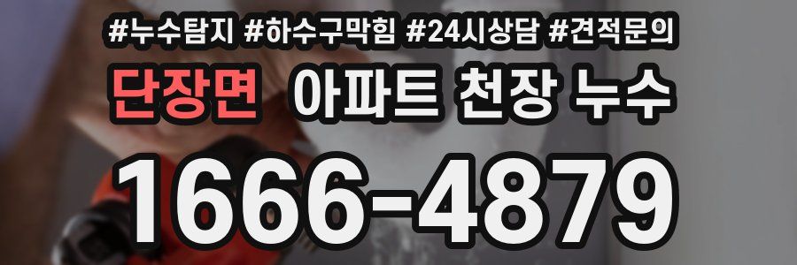 단장면 아파트 천장 누수