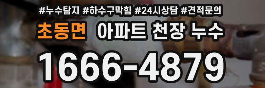 초동면 아파트 천장 누수