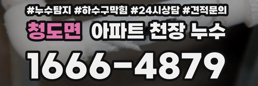 청도면 아파트 천장 누수