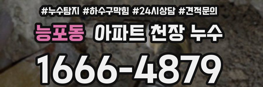 능포동 아파트 천장 누수