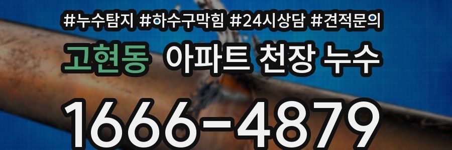 고현동 아파트 천장 누수