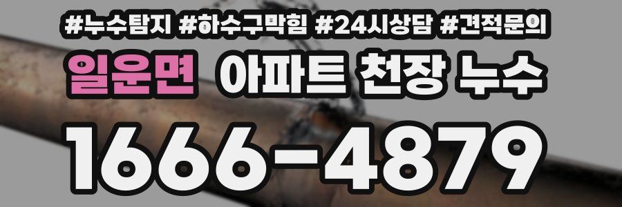 일운면 아파트 천장 누수