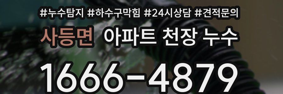 사등면 아파트 천장 누수