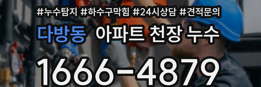다방동 아파트 천장 누수