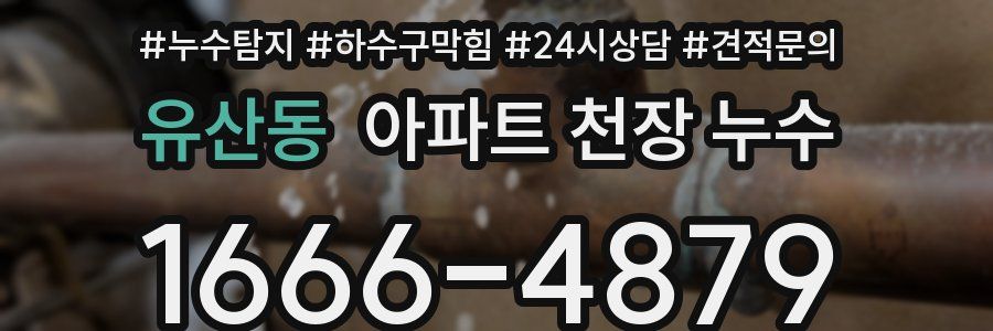 유산동 아파트 천장 누수