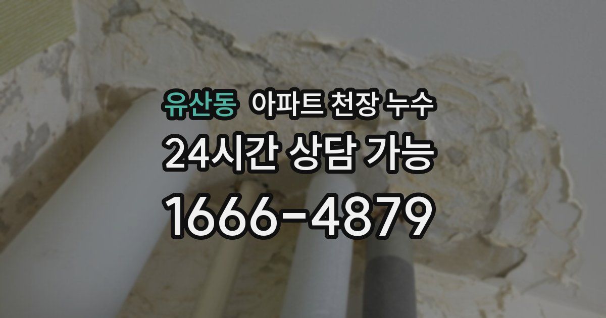 유산동 아파트 천장 누수