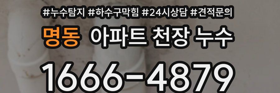 명동 아파트 천장 누수