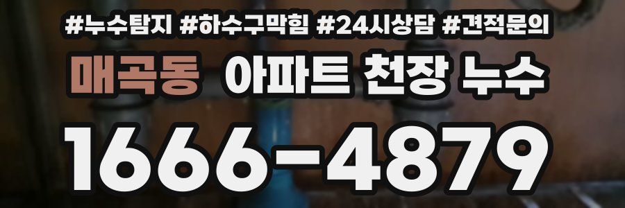 매곡동 아파트 천장 누수