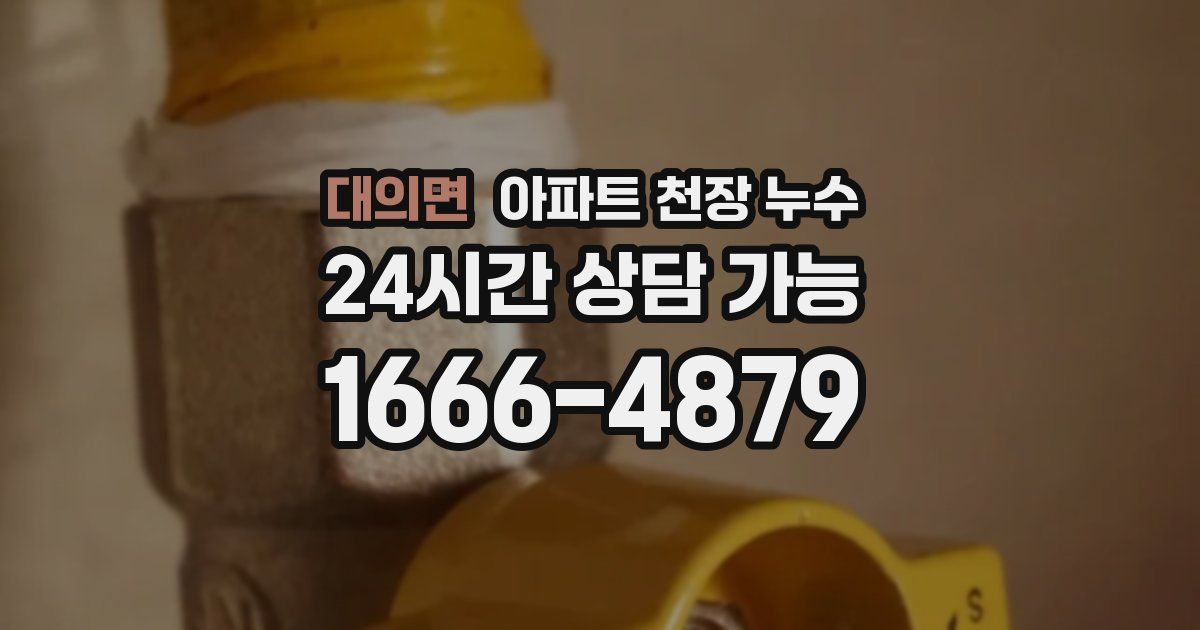 대의면 아파트 천장 누수
