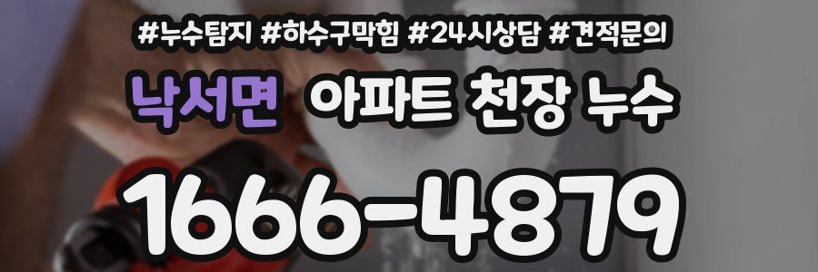 낙서면 아파트 천장 누수