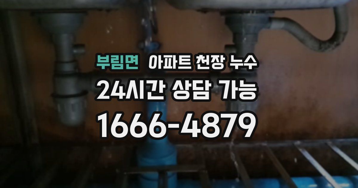 부림면 아파트 천장 누수