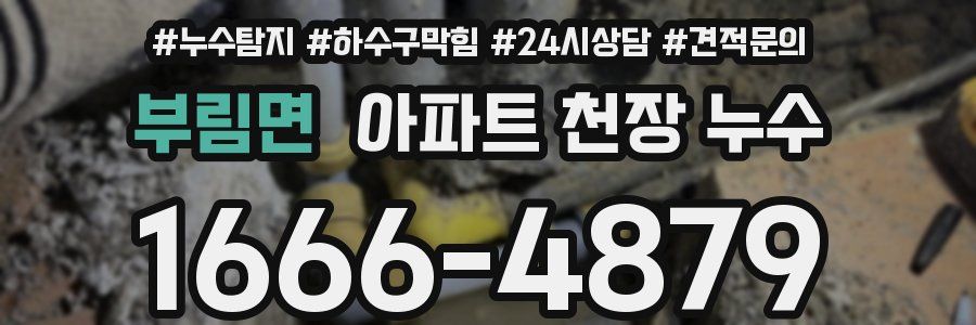 부림면 아파트 천장 누수