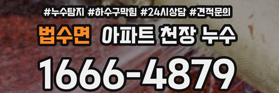 법수면 아파트 천장 누수