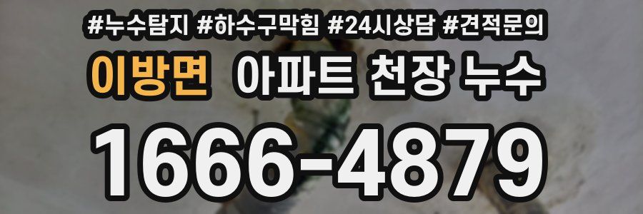 이방면 아파트 천장 누수