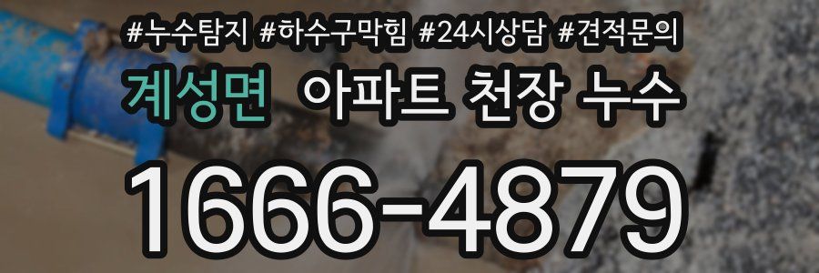 계성면 아파트 천장 누수