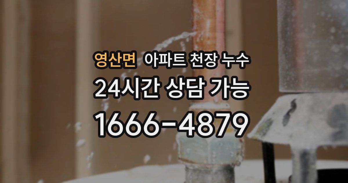 영산면 아파트 천장 누수