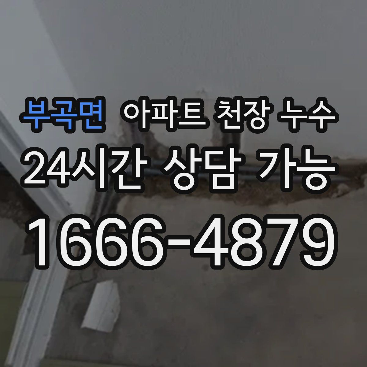 부곡면 아파트 천장 누수