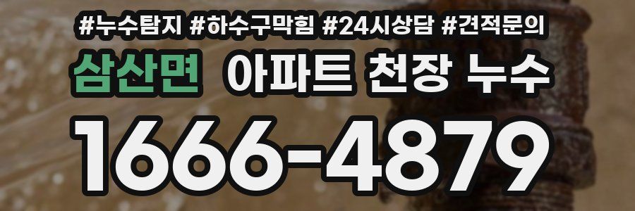 삼산면 아파트 천장 누수