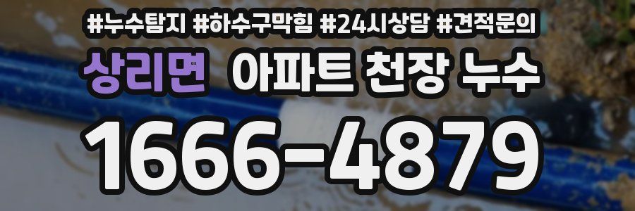 상리면 아파트 천장 누수