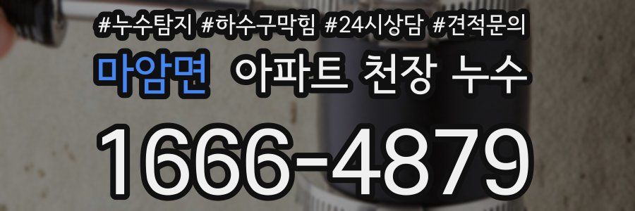 마암면 아파트 천장 누수