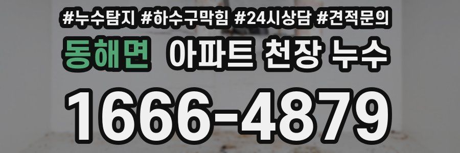동해면 아파트 천장 누수