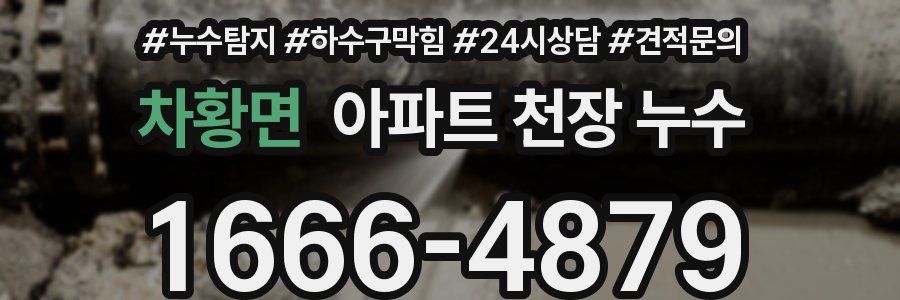 차황면 아파트 천장 누수