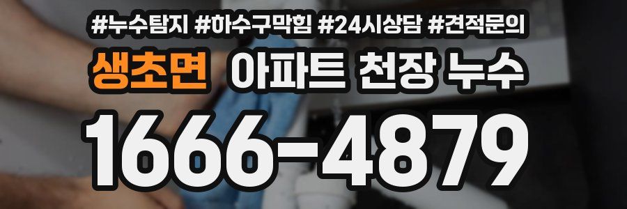 생초면 아파트 천장 누수