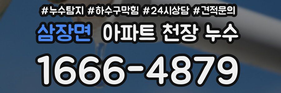 삼장면 아파트 천장 누수