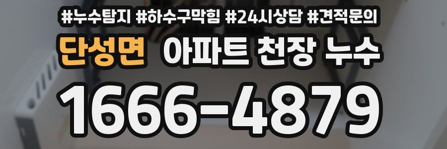 단성면 아파트 천장 누수